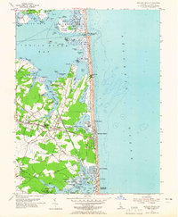 Download a high-resolution, GPS-compatible USGS topo map for Bethany Beach, DE (1965 edition)