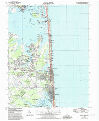 Download a high-resolution, GPS-compatible USGS topo map for Bethany Beach, DE (1992 edition)