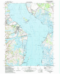 Download a high-resolution, GPS-compatible USGS topo map for Delaware City, DE (1993 edition)