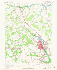 Download a high-resolution, GPS-compatible USGS topo map for Dover, DE (1971 edition)