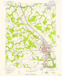 Download a high-resolution, GPS-compatible USGS topo map for Dover, DE (1957 edition)