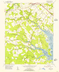 preview thumbnail of historical topo map of Sussex County, DE in 1954