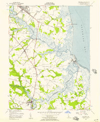 Download a high-resolution, GPS-compatible USGS topo map for Frederica, DE (1957 edition)