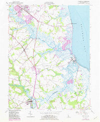 Download a high-resolution, GPS-compatible USGS topo map for Frederica, DE (1982 edition)