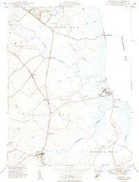 Download a high-resolution, GPS-compatible USGS topo map for Frederica, DE (1949 edition)