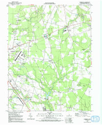preview thumbnail of historical topo map of Sussex County, DE in 1992