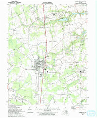 Download a high-resolution, GPS-compatible USGS topo map for Harrington, DE (1993 edition)