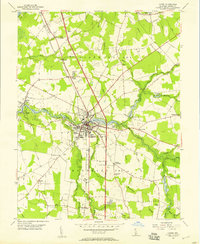 Download a high-resolution, GPS-compatible USGS topo map for Laurel, DE (1957 edition)