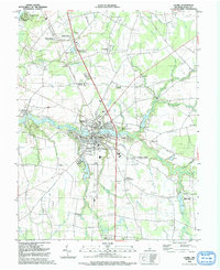 Download a high-resolution, GPS-compatible USGS topo map for Laurel, DE (1992 edition)