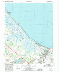 Download a high-resolution, GPS-compatible USGS topo map for Lewes, DE (1992 edition)