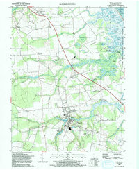 Download a high-resolution, GPS-compatible USGS topo map for Milton, DE (1992 edition)