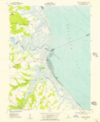 Download a high-resolution, GPS-compatible USGS topo map for Mispillion River, DE (1956 edition)