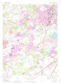 Download a high-resolution, GPS-compatible USGS topo map for Newark East, DE (1985 edition)