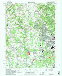 preview thumbnail of historical topo map of New Castle County, DE in 1992