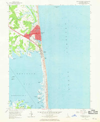 Download a high-resolution, GPS-compatible USGS topo map for Rehoboth Beach, DE (1969 edition)