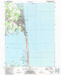 Download a high-resolution, GPS-compatible USGS topo map for Rehoboth Beach, DE (1984 edition)