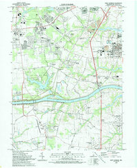 Download a high-resolution, GPS-compatible USGS topo map for Saint Georges, DE (1993 edition)