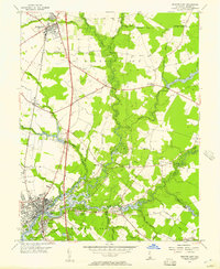 preview thumbnail of historical topo map of Sussex County, DE in 1955