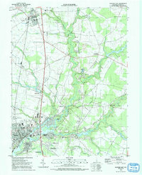 preview thumbnail of historical topo map of Sussex County, DE in 1992