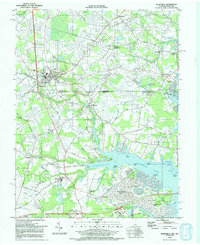 Download a high-resolution, GPS-compatible USGS topo map for Selbyville, DE (1992 edition)
