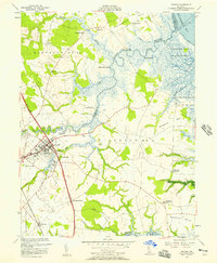 preview thumbnail of historical topo map of Smyrna, DE in 1956