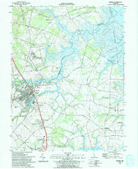 preview thumbnail of historical topo map of Smyrna, DE in 1993