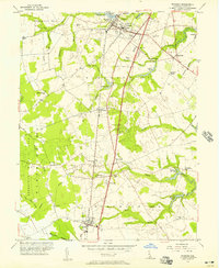 preview thumbnail of historical topo map of Wyoming, DE in 1956