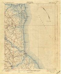 1936 Map of Bowers, DE