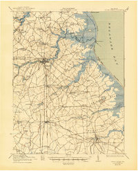 1938 Map of Cedar Creek, 1945 Print