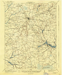 1917 Map of Georgetown, DE, 1938 Print