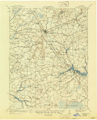 1938 Map of Georgetown, DE, 1945 Print