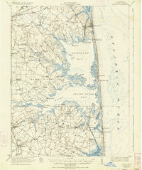 1918 Map of Dagsboro, DE, 1934 Print