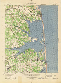 Download a high-resolution, GPS-compatible USGS topo map for Rehoboth, DE (1944 edition)