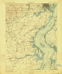 1906 Map of Wilmington, 1915 Print