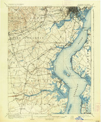 1906 Map of Wilmington, 1936 Print