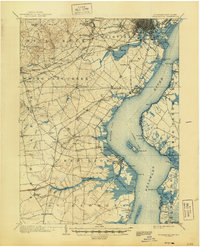 1906 Map of Wilmington, 1944 Print