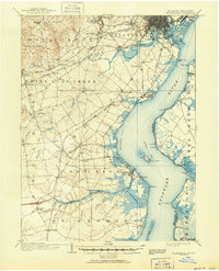 1906 Map of Wilmington, 1951 Print