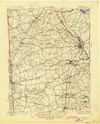 1930 Map of Camden, DE, 1945 Print