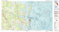 Download a high-resolution, GPS-compatible USGS topo map for Fernandina Beach, FL (1993 edition)