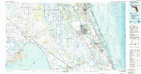 preview thumbnail of historical topo map of Fort Pierce, FL in 1986