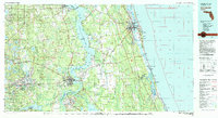 preview thumbnail of historical topo map of Putnam County, FL in 1981