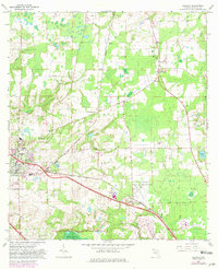 1966 Map of Alachua, FL, 1981 Print