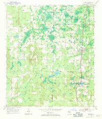 1952 Map of Alford, FL, 1971 Print