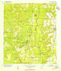 1952 Map of Altha, FL, 1953 Print