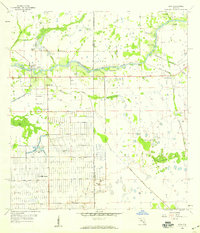 1958 Map of Hendry County, FL, 1959 Print