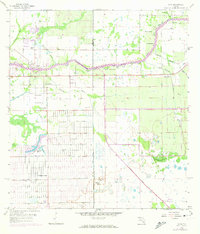 1958 Map of Hendry County, FL, 1974 Print