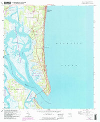 Download a high-resolution, GPS-compatible USGS topo map for Amelia City, FL (1992 edition)