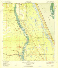 preview thumbnail of historical topo map of St. Lucie County, FL in 1950