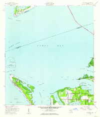 1944 Map of Anna Maria, 1961 Print