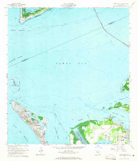 1964 Map of Anna Maria, FL, 1965 Print